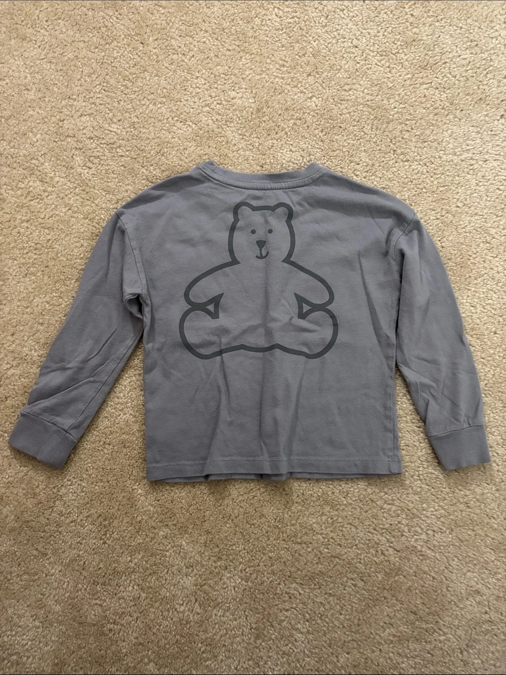 GAP Gray Long Sleeve Tee with 'GAP 1969' Logo
